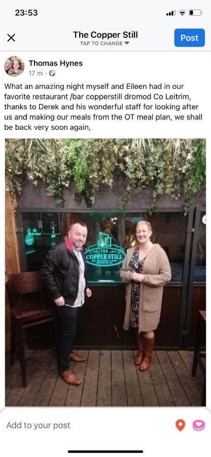 The Copper Still Bar Restaurant & Boutique Rooms Dromod Eksteriør billede
